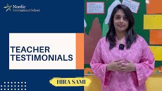 Teacher Testimonials - Nordic International School, Lahore.