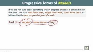 Grammar 3 | ch10 | Progressive forms of Modals