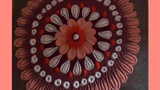 Simple kolam Rangoli by Leena, s Art and Design #️⃣shorts #️⃣