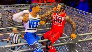 Jey Uso vs Jimmy Uso - Steel Cage Action Figure Match!