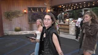 Stalker Sarah, Melissa Ong aka Chunkysdead, Alyssa McKay and Braeden arrive at Saddle Ranch WeHo