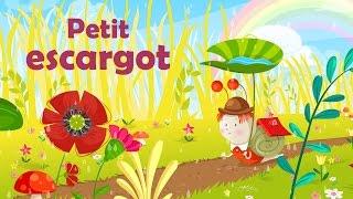 Petit escargot porte sur son dos - French Nursery Rhyme for kids and babies (with lyrics)