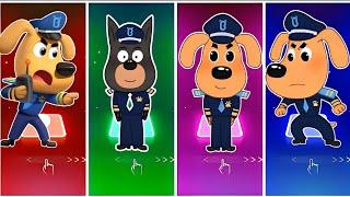 Sheriff Labrador  Police Officer  Sheriff Gang  Police Labrador Megamix  Tiles Hop EDM Rush