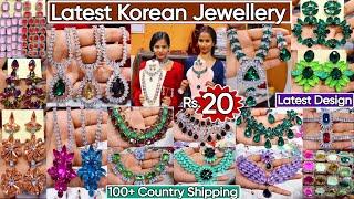 Exclusive Imported Korean & AD Jewellery Collection 2024 | Premium Fancy Korean Necklace & Earrings