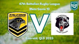 QRL Central - 47th Battalion Rugby League, Emerald 2023 - Game10 - Mens - Sunshine Coast V Bundaberg