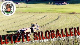 FarmVLOG#306 - Gülleverschlauchen und letzte Siloballen