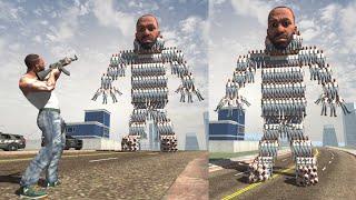 Franklin Fight Giant Franklin Robot in Indian Bike Driving 3D