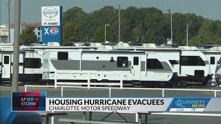 Intersection of hurricane escapees and NASCAR fans at Charlotte Motor Speedway