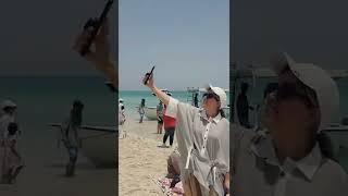 KISH ISLAND Beach Walk ️ Paradise on Earth • People, Sea & Fun + Happy Music #shorts | KishWalk