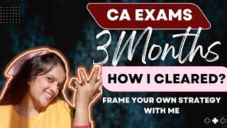 Last 3months for Nov22 exams, frame the right Strategy| How I cleared CA final group1 in 3months