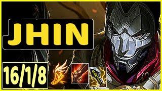 JHIN VS TRISTANA - 16/1/8 KDA ADC GAMEPLAY GRANDMASTER I