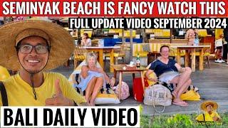 Seminyak Beach Bali, fancy beach bar and also local check this out about this area