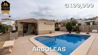 ARB2VH11 - 2 bedroom 2 bathroom villa in Los Huevanillas, Arboleas with 8 x 4m pool - €199,999