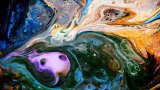 Abstract Liquid Background Video wallpaper oil art marble luxury oil colourful seamless background