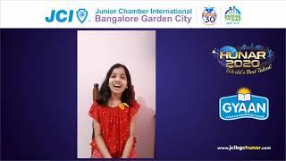 Participant No.10758 - BETHA LIKHILA | JCI BGC HUNAR 2020 - World's Best Talent