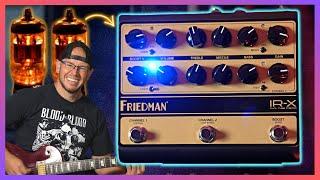 A TRUE tube preamp that fits on your pedalboard! - Friedman IR-X Dual 12ax7 Preamp Pedal w/ IR Load