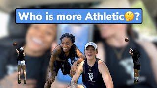 Who Is More Athletic? | Couples Challenge | Bacall & Diamond | **INTENSE**