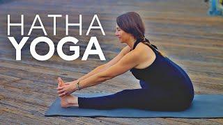 1 Hour Hatha Yoga (Full Body Stretch Class) | Fightmaster Yoga Videos