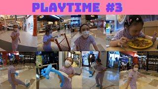 MALLING & PLAYING. Giving KHAYA opportunities to walk, run, jump and throw at Gandaria Mall, Jakarta