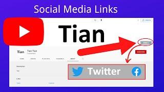 How to add social media links to Youtube banner 2022