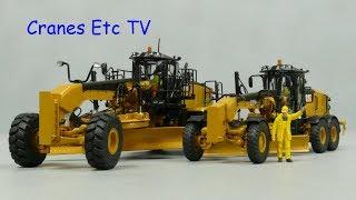 Diecast Masters Caterpillar 12M3 and 18M3 by Cranes Etc TV