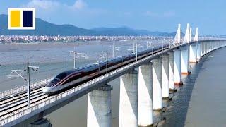 China launches first cross-sea bullet train line