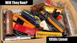 Huge 1950s Lionel Train Collection Unboxing - Hasn't Run in 50 Years!