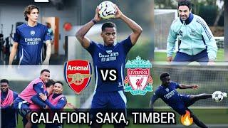 Breaking 3-key players return to training SAKA, CALAFIORI, TIMBER | arsenal full training session