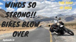 STRONG WIND BLOWS OVER A ROYAL ENFIELD HIMALAYAN..Episode 11