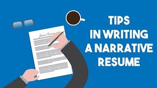 Tips in Writing a Narrative Resume | Resume Professional Writers