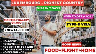  World's RICHEST Country - Luxembourg Visa In 7 Days | Type D Visa | Luxembourg Visa 