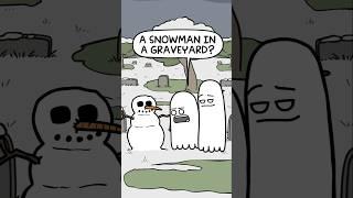 A Snowman in a Graveyard?