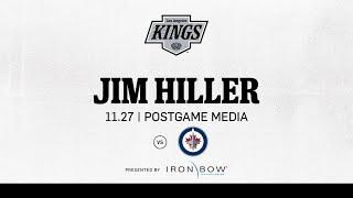 Head Coach Jim Hiller | 11.27 LA Kings Win over Winnipeg Jets