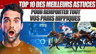 TOP 10 des MEILLEURES ASTUCES pour REMPORTER TOUS VOS PARIS HIPPIQUES !