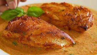 This is the tastiest chicken breast I have ever eaten! Creamy and delicious!