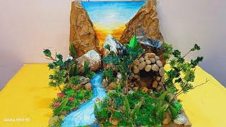 How to make forest model | Forest Model Making For Science Project | ecosystem model project