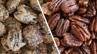 Super easy and delicious snack! Maple Pecans&Candied Pecans