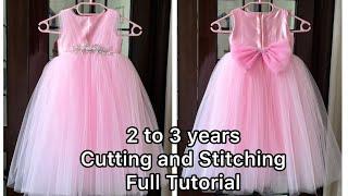 How to Sew a Princess Dress for Toddlers | Step-by-Step Tutorial | DIY Princess Dress for 2-3 Year