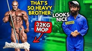 Anatoly’s Top 5 32kg Mop Lifting Pranks!  | Gym Reactions Are PRICELESS! Cleaner Gym Prank 3