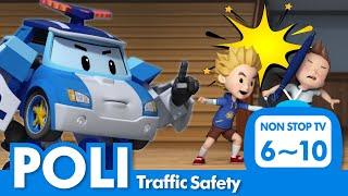 Traffic Safety Full Episodes│06~10 Episodes│POLI's Safety Series│Safety Episodes│Robocar POLI TV