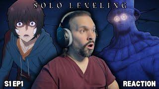 NEW ANIME FAN Reacts To Solo Leveling Season 1 Episode 1 | I'm Used To It