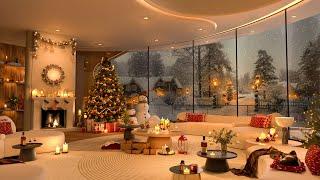 Christmas Jazz Dreams 2025  | Cozy Fireplace Ambience with Smooth Jazz for Sleep & Relaxation