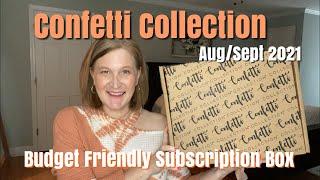 Confetti Collection | August 2021 | Budget Friendly Subscription Box