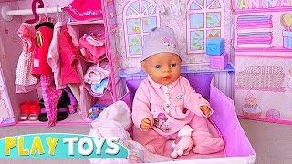 Baby Born Doll has new pink bedroom! Play Toys house decoration !