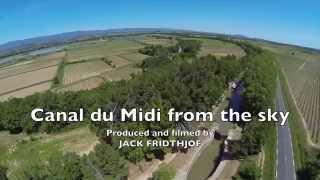 Canal du Midi from the sky