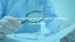 Dokumentenmanagement Software: Versionsvergleich von Dokumenten im DMS System M-Files