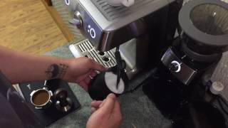 Latte art using the Sage Duo Temp Pro