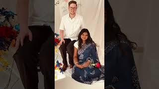 Our wedding anniversary shoot #multiculturalcouple #interracialwedding #bollywood #love #tamilshorts