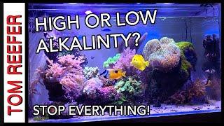 Reef Tank ( HIGH OR LOW ALKALINITY? ) Stop Everything.