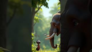 the elephant helped the arrogant ant #ytshorts #ytviral #ai #ytfeed